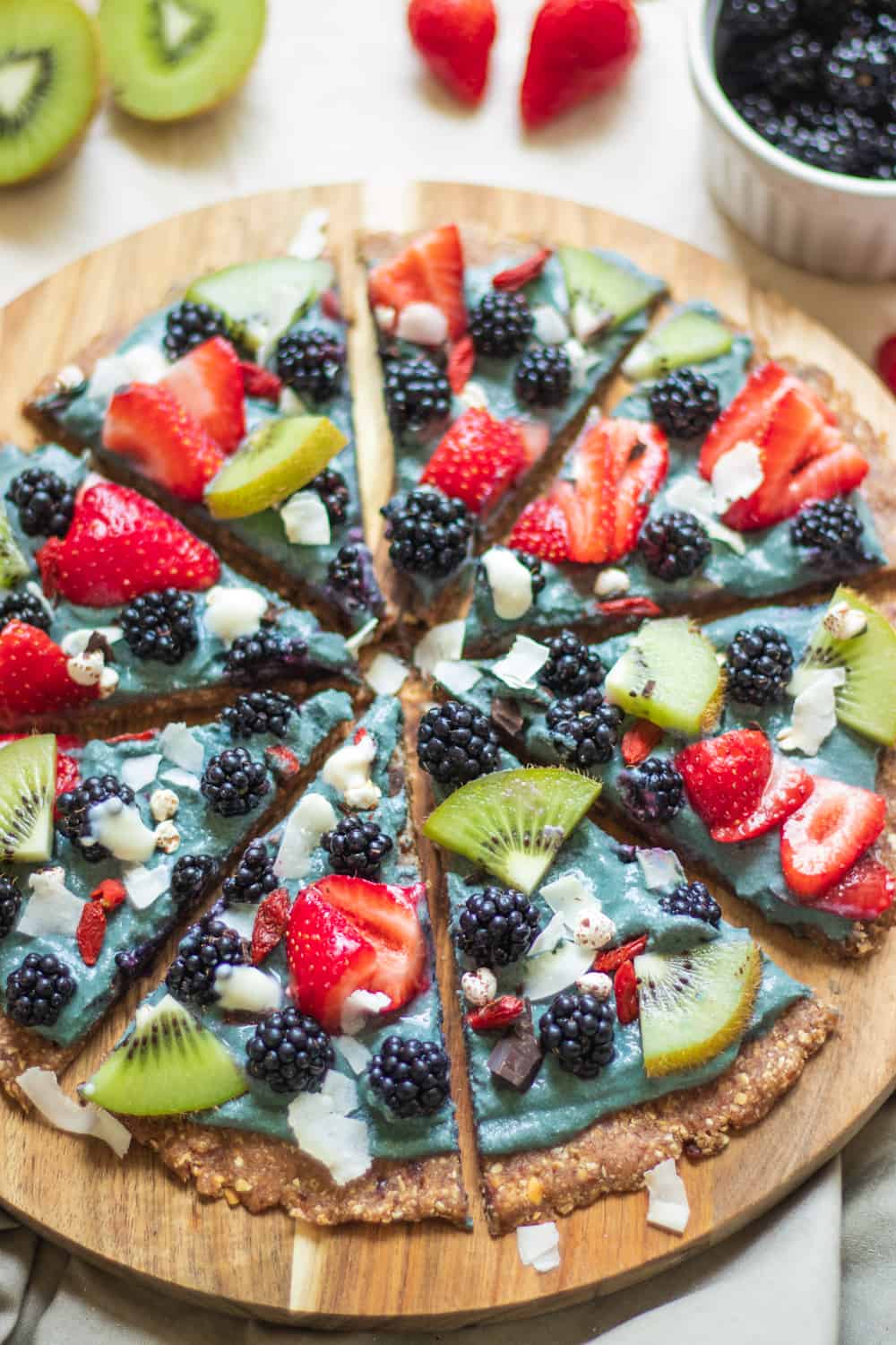 No-Bake Blackberry Dessert Pizza (Vegan And Gluten-Free)