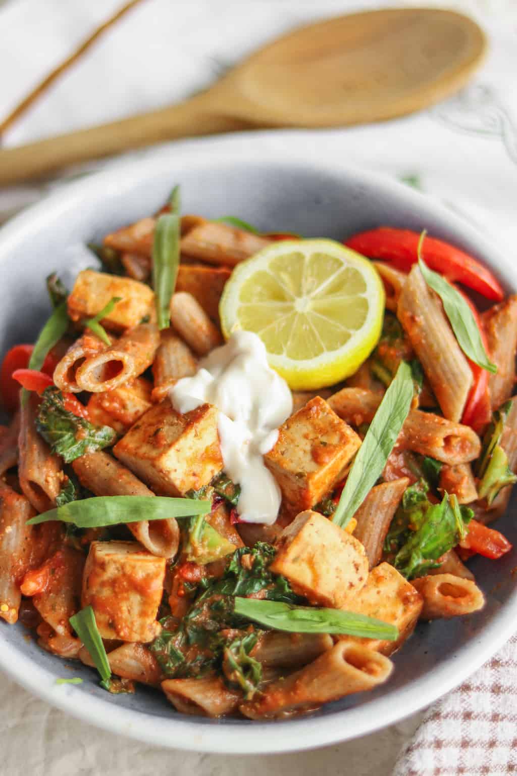 Creamy Tomato Pasta With Tofu