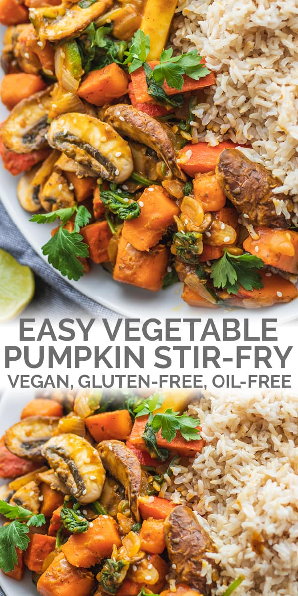 Easy vegetable pumpkin stir-fry Pinterest