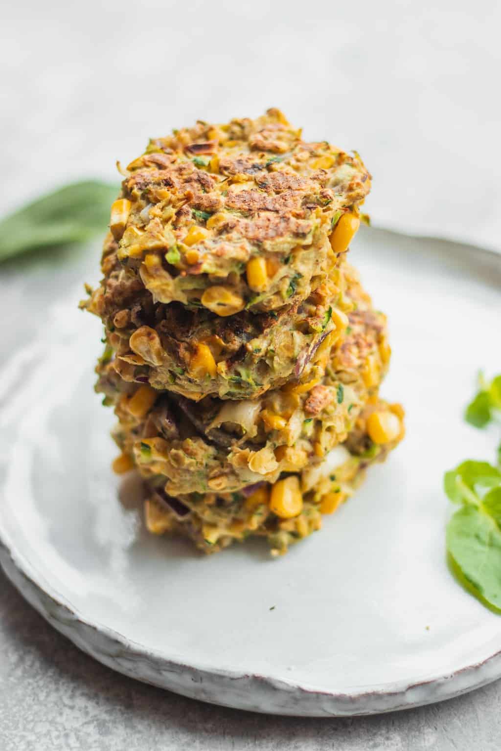 Zucchini Fritters With Red Lentils