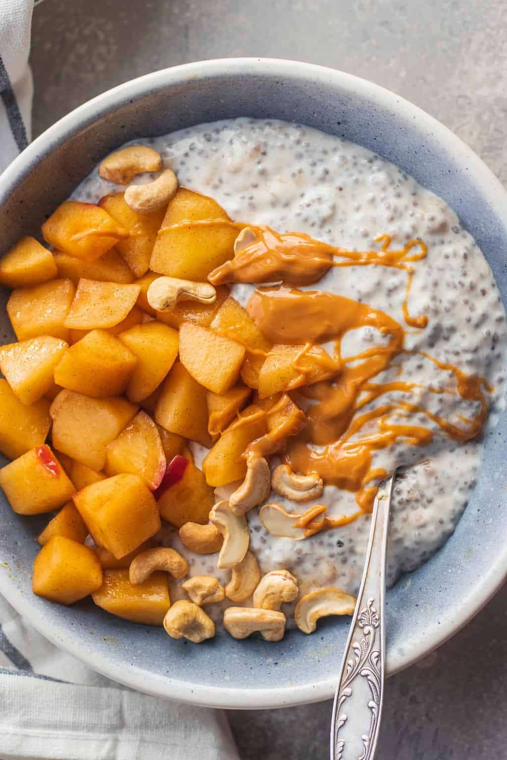 Apple Pie Coconut Chia Pudding Vegan Gluten-free