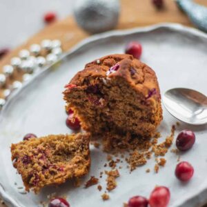 Cranberry orange muffins vegan gluten-free