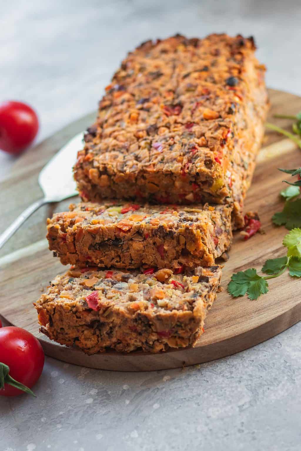 Easy Vegan Lentil Loaf (Gluten-free & Oil-free) - Earth of Maria