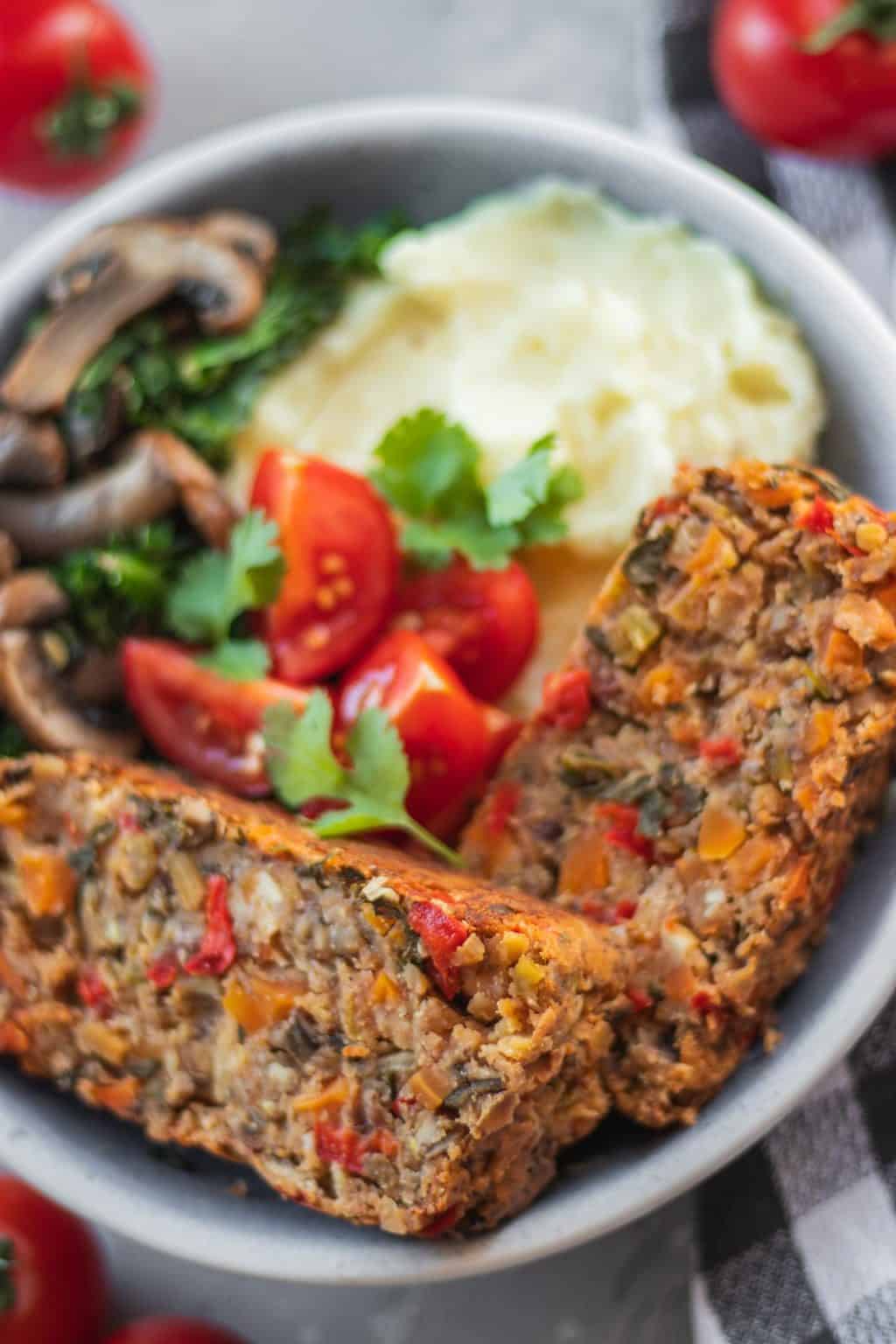 Easy Vegan Lentil Loaf (Gluten-free & Oil-free) - Earth of Maria