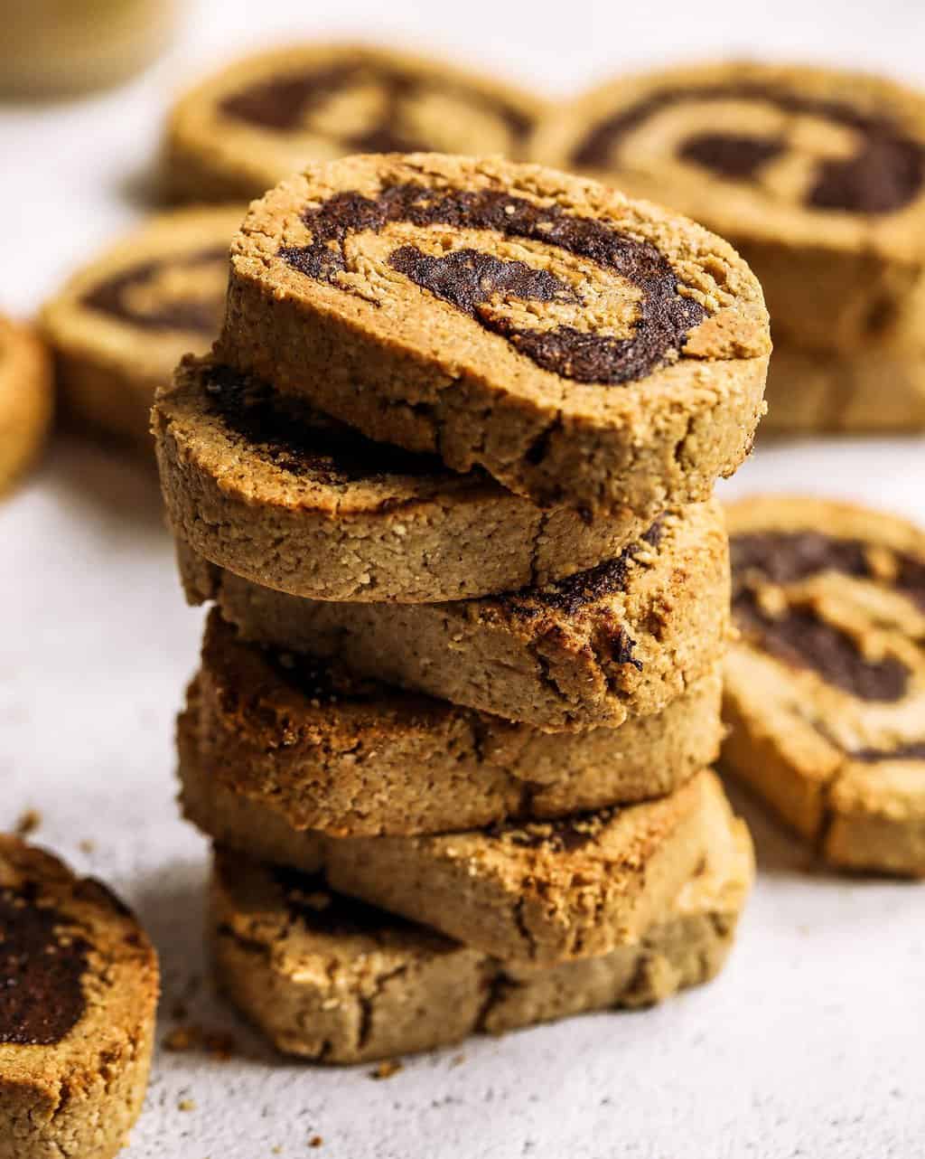 Gluten-free vegan cinnamon roll cookies Nadia's Healthy Kitchen