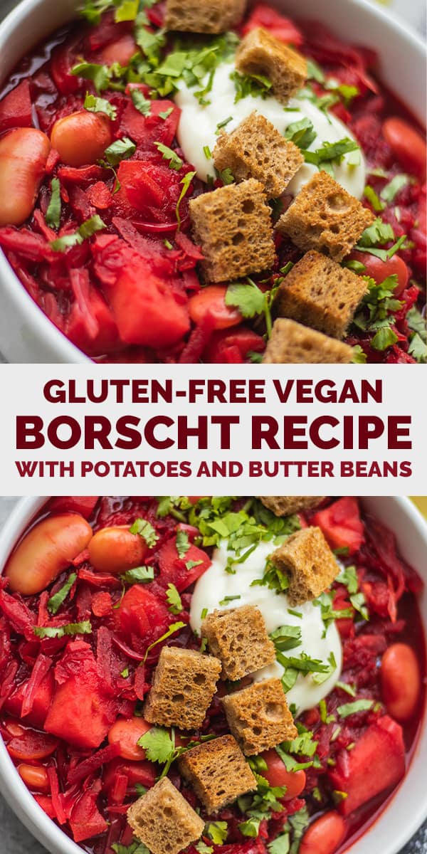 Gluten-free vegan borscht recipe