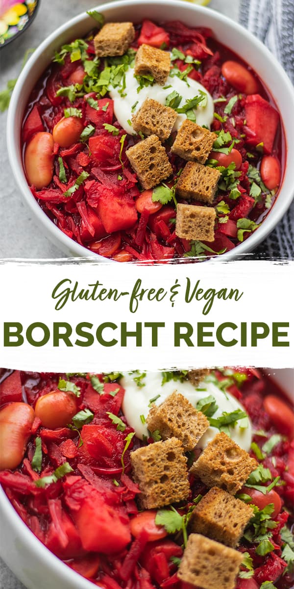 Vegan borscht recipe gluten-free Pinterest