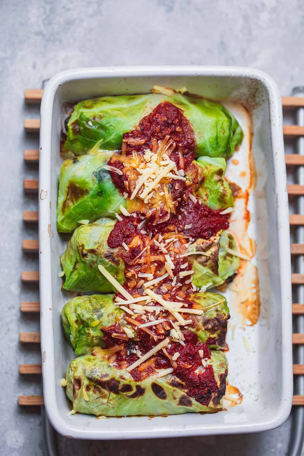 Vegan Stuffed Cabbage Rolls Recipe | Earth of Maria