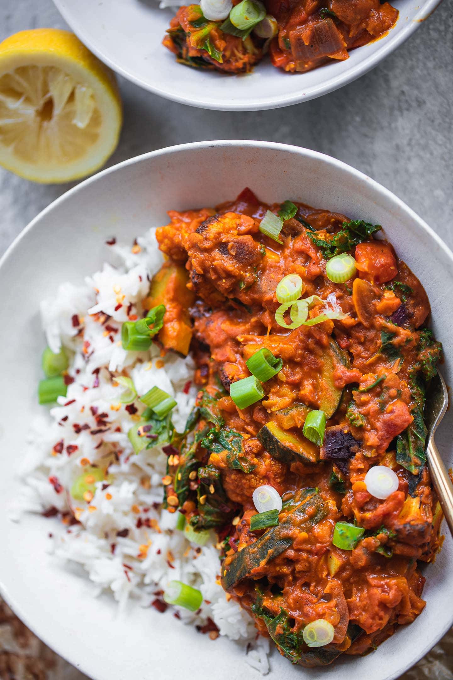 Vegan Red Lentil Cauliflower Dahl