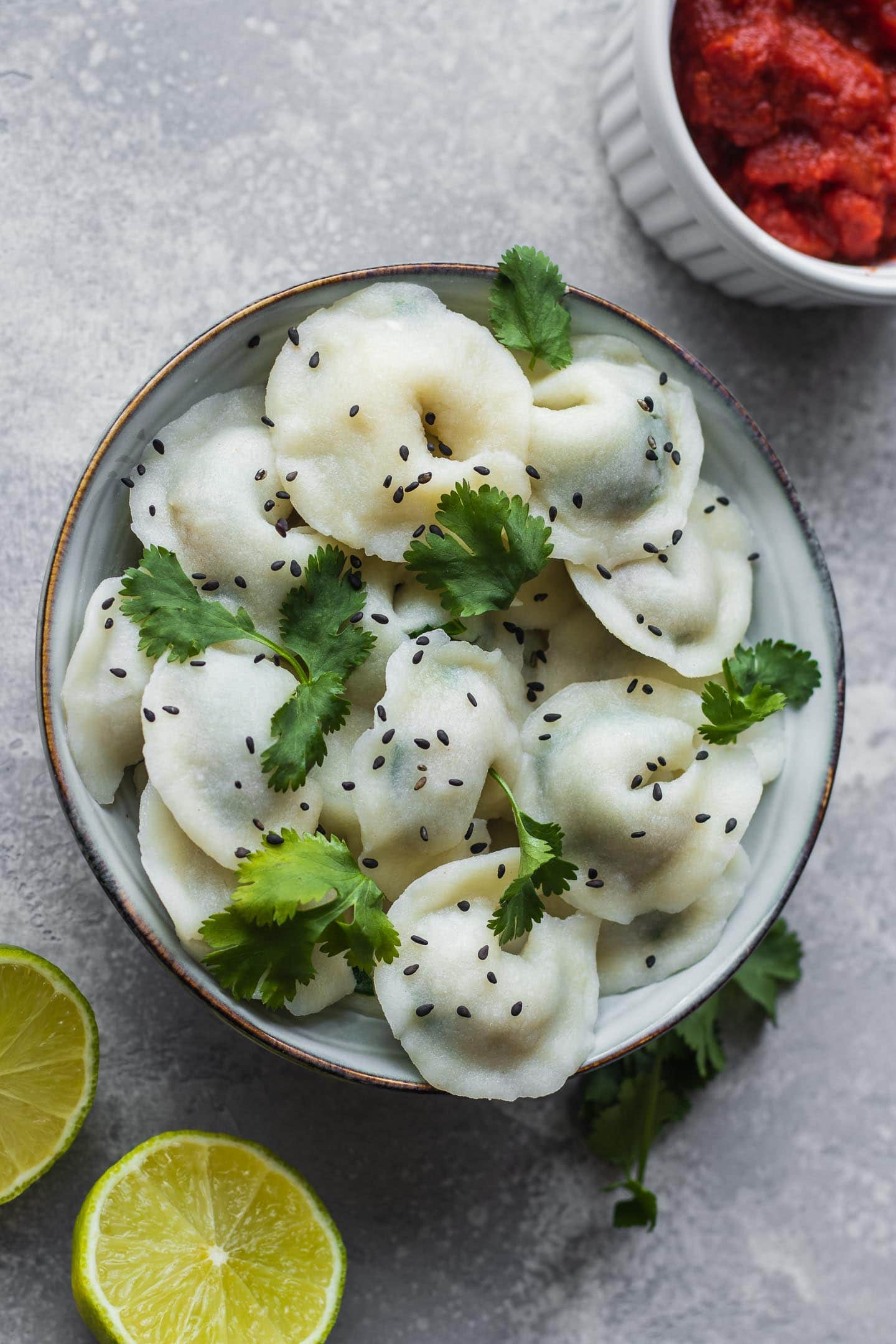 Pelmeni With Mushrooms And Spinach