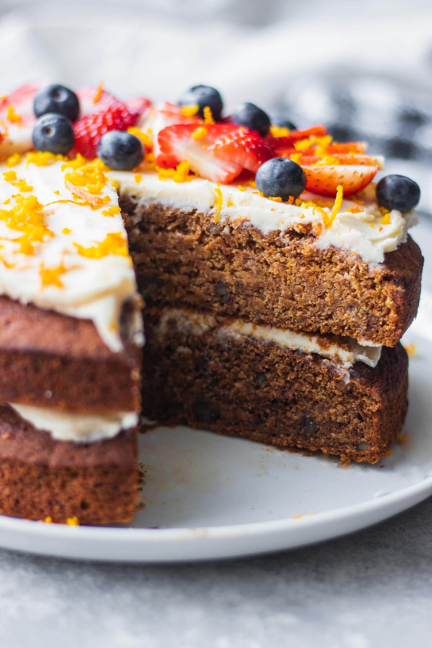 Vegan Carrot Cake (Gluten-free, Easy) | Earth Of Maria