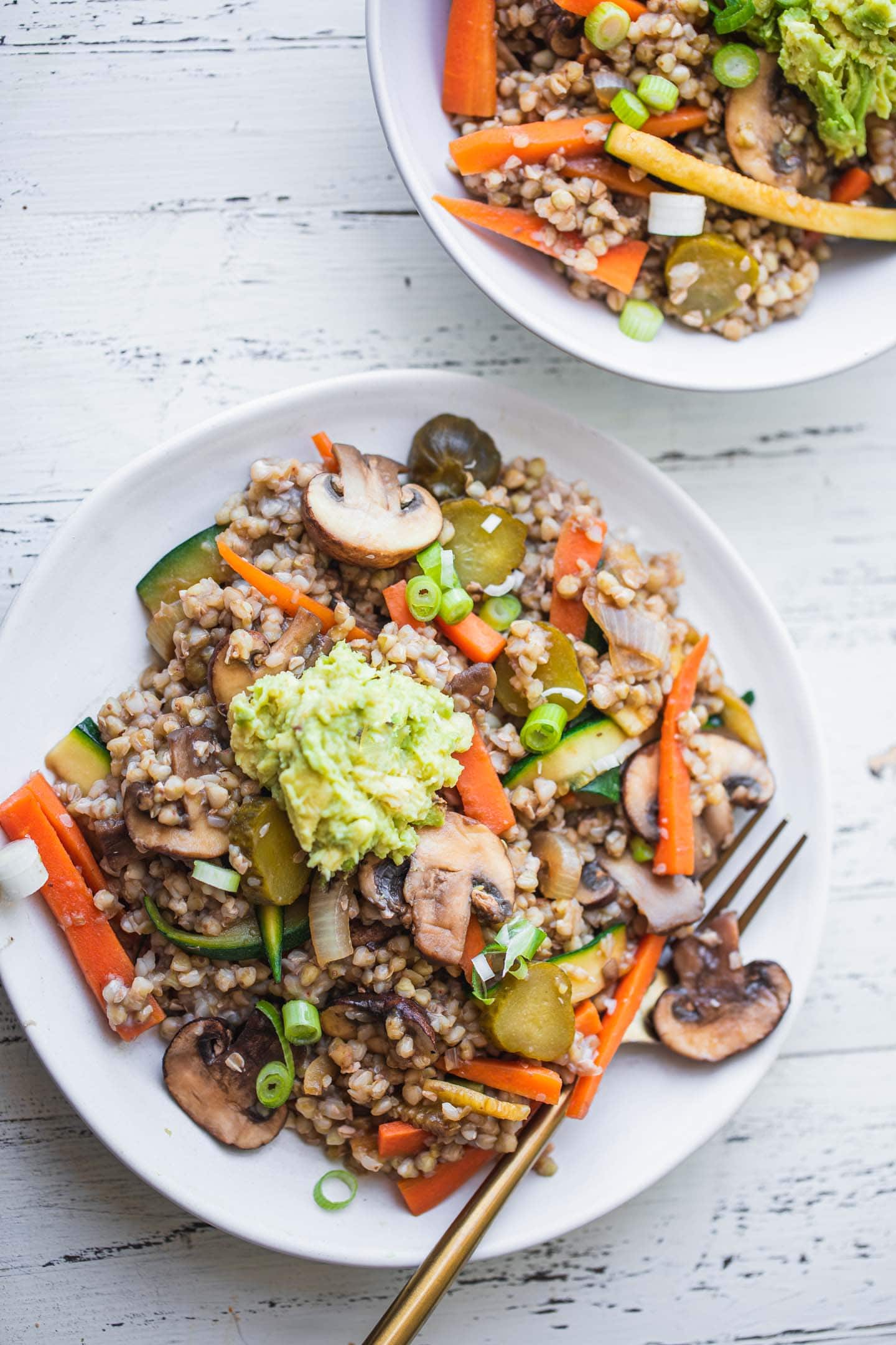 Mushroom Buckwheat Porridge Bowl