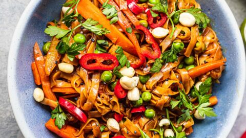 Easy Vegan Pad Thai Gluten-free