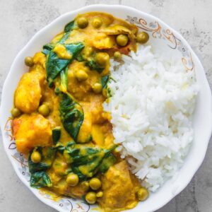 Easy vegan potato curry gluten-free