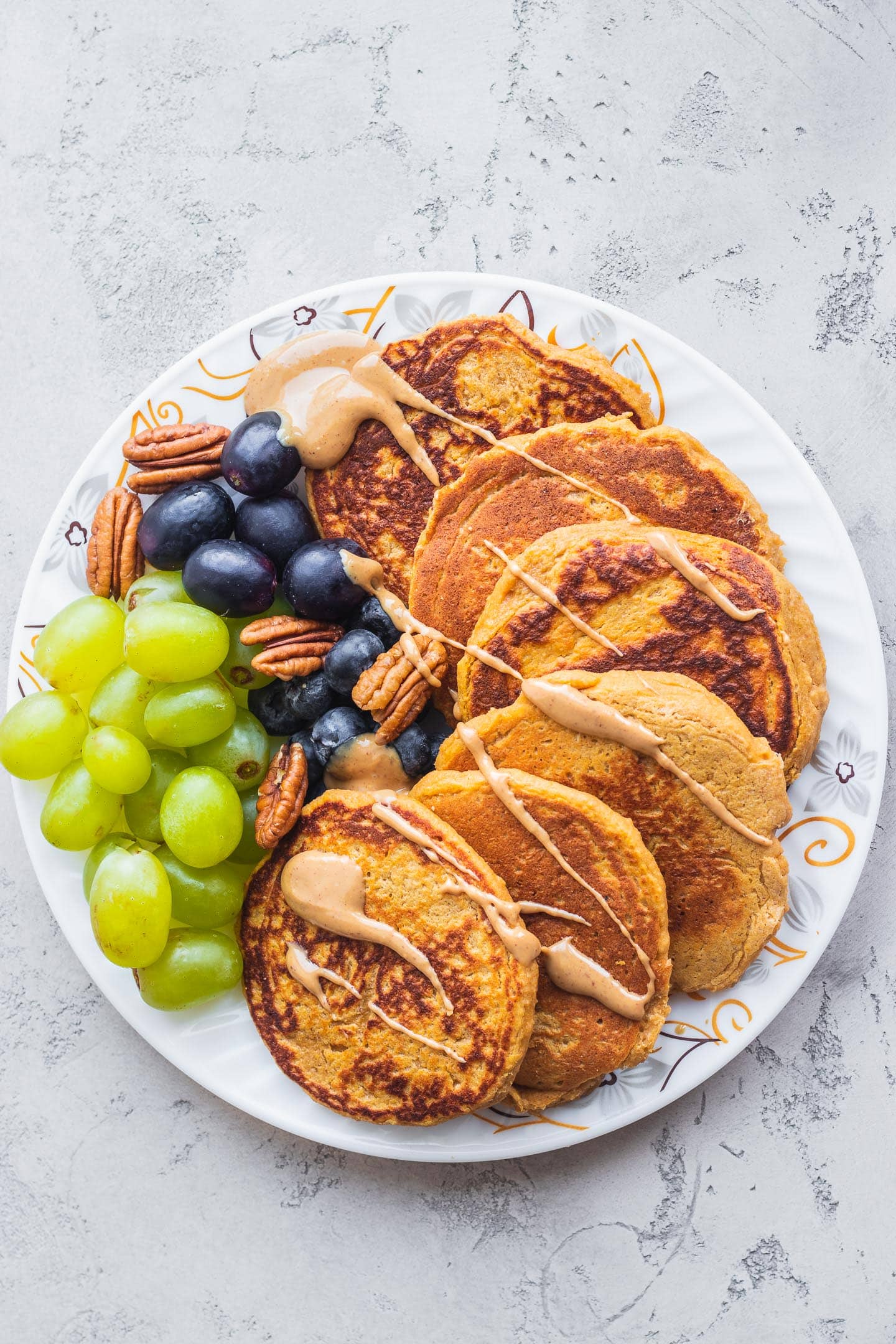 Vegan Sweet Potato Pancakes (Gluten-free) - Earth of Maria