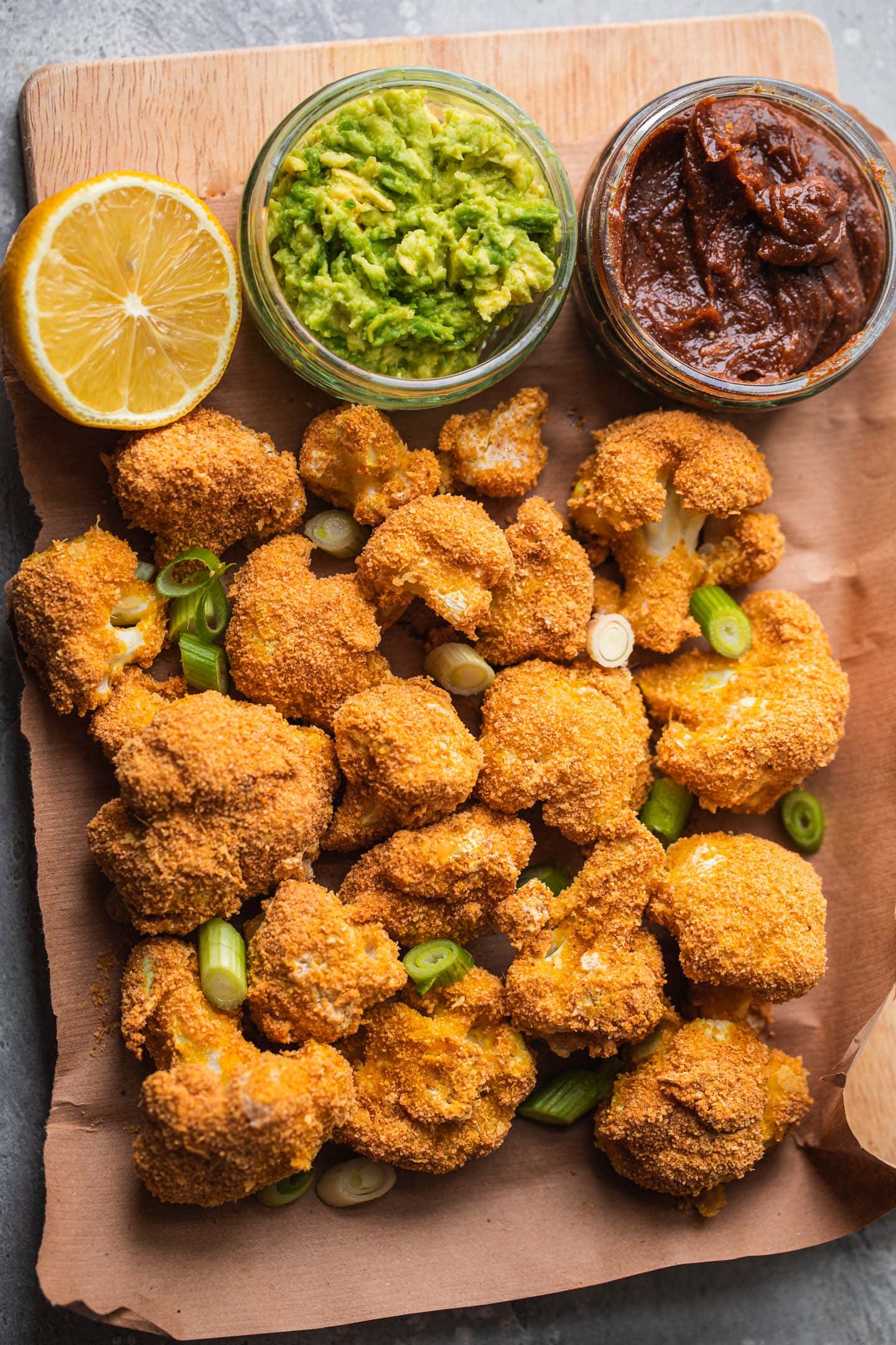 Cauliflower Wings With Almond Dip