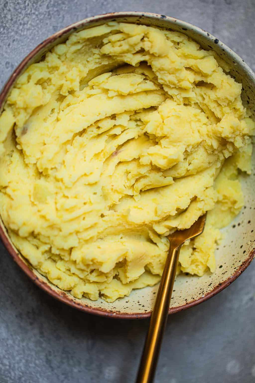 Potato mash in a small bowl