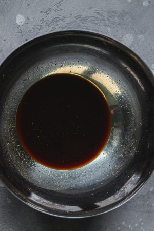 Miso glaze in a mixing bowl