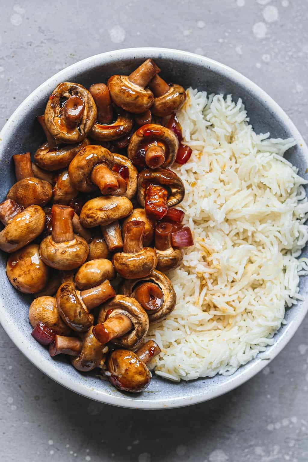 Miso glazed mushrooms