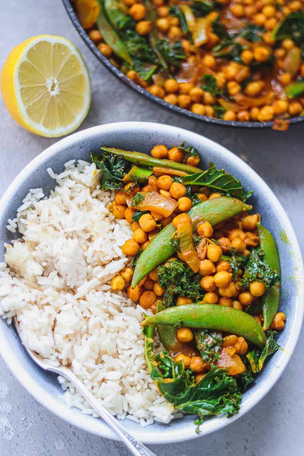 Vegan peanut chickpea curry gluten-free oil-free