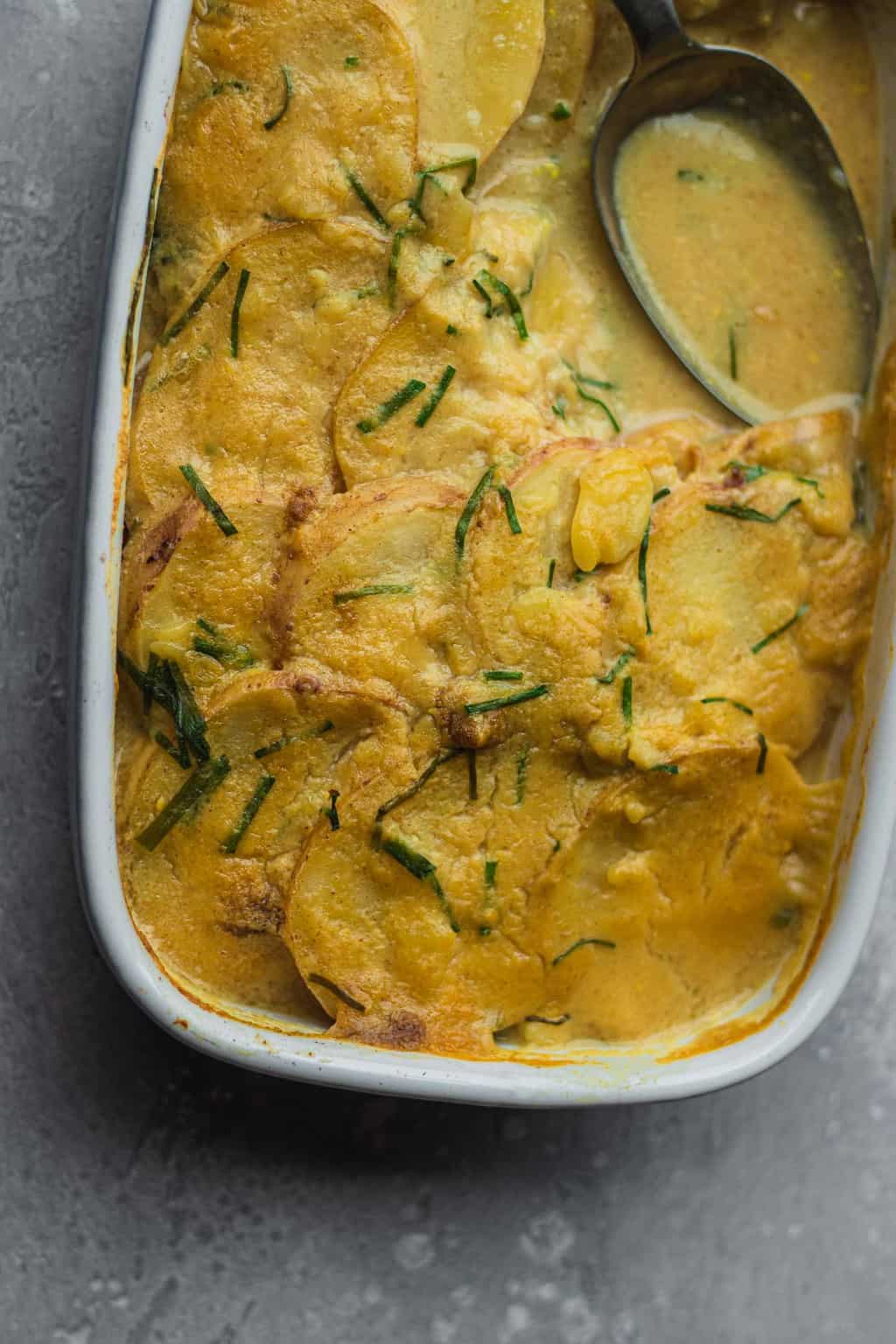 Vegan Scalloped Potatoes (Nutfree, Glutenfree, Oilfree) Earth of Maria