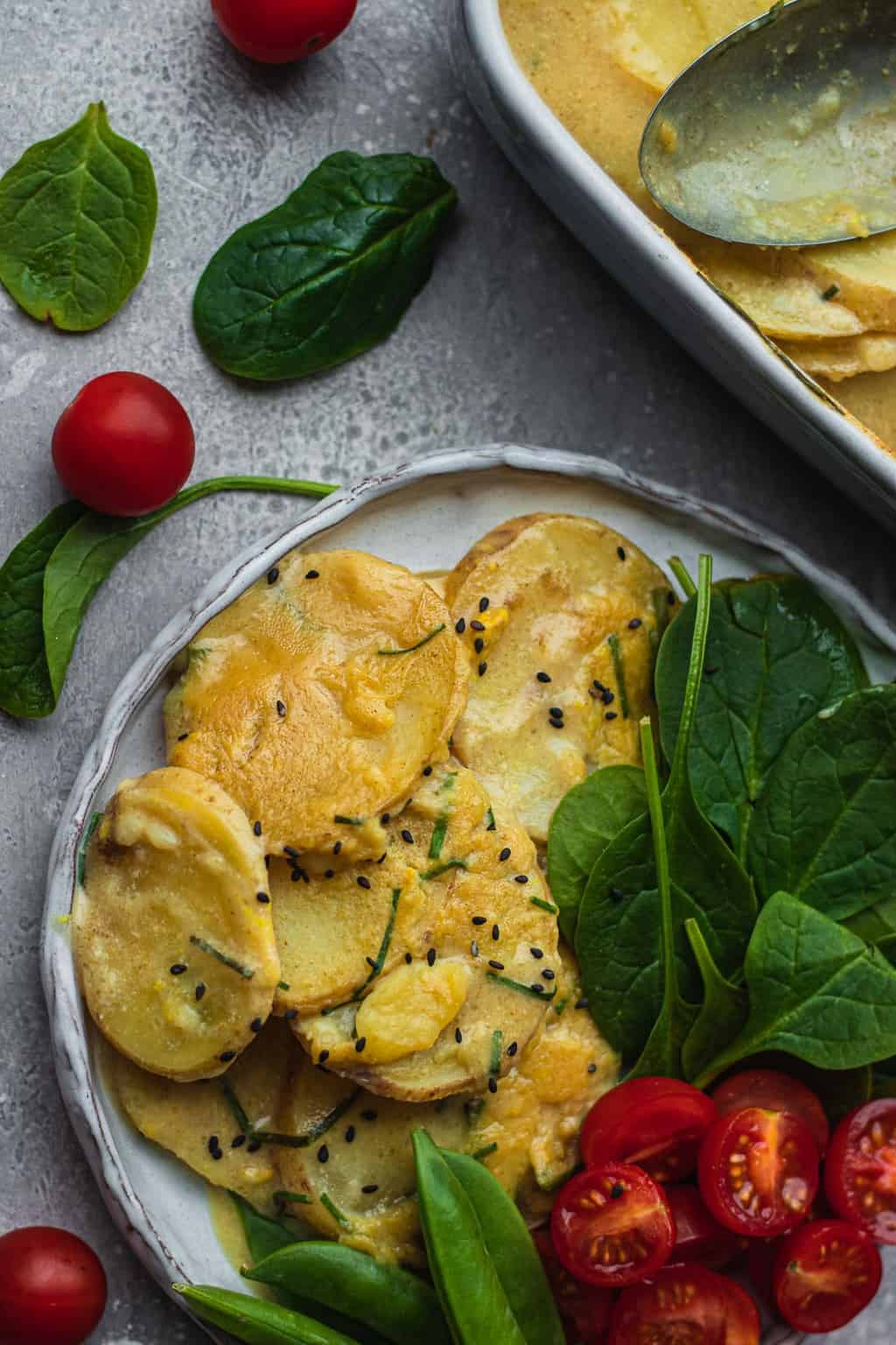 Vegan Scalloped Potatoes (Nutfree, Glutenfree, Oilfree) Earth of Maria
