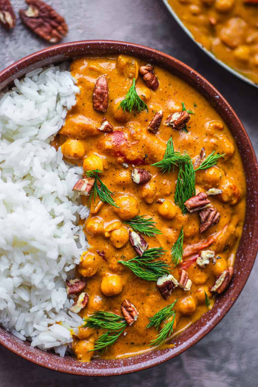 Easy Vegan Butter Chicken (Butter Chickpeas) | Earth of Maria