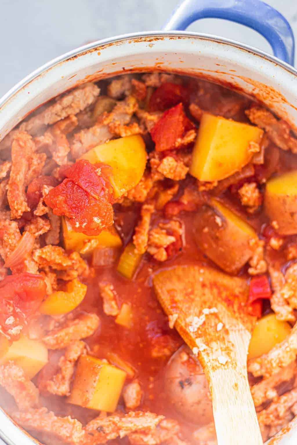 Hearty Vegan Goulash Recipe (Easy) Earth of Maria