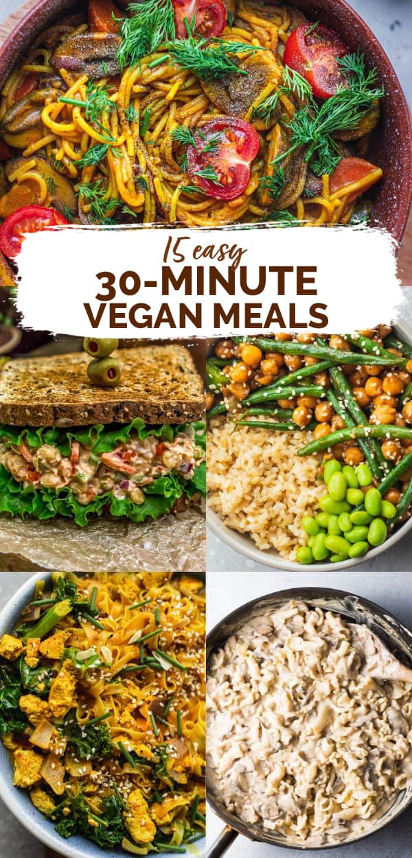 15 30 minute vegan meals