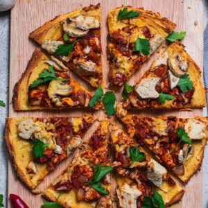 Meatless feast vegan pizza recipe gluten-free