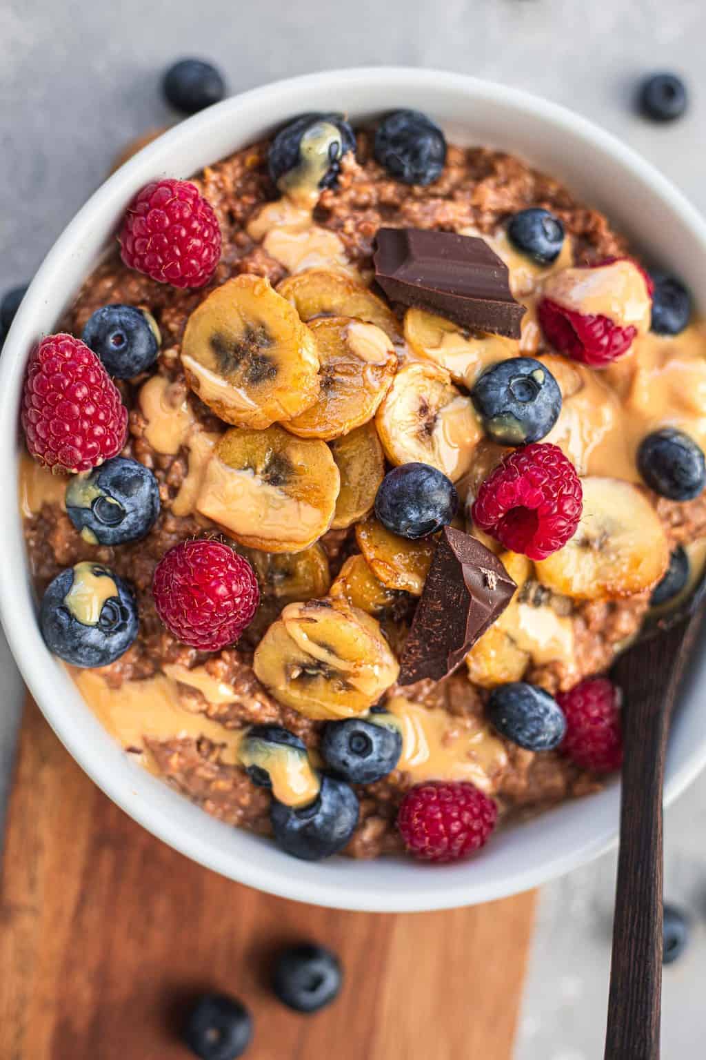 Vegan Chocolate Coconut Oatmeal