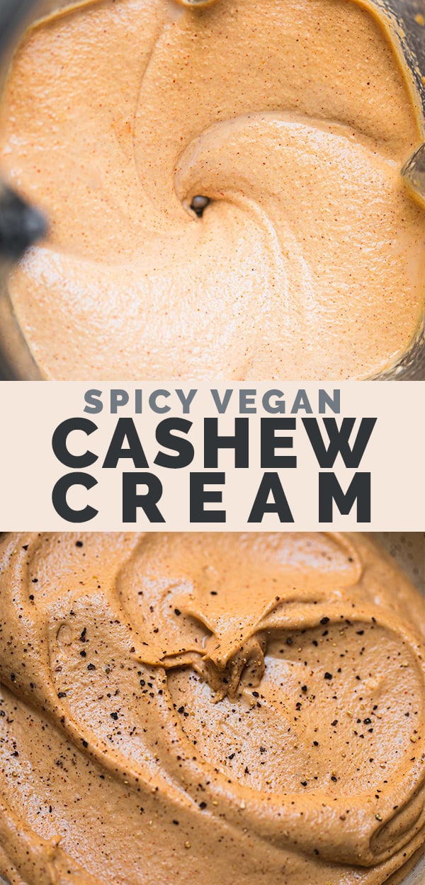 Spicy vegan cashew cream