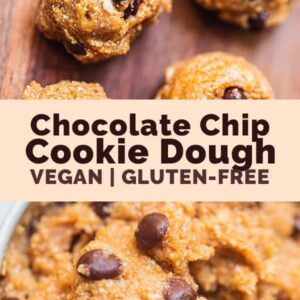 Chocolate chip cookie dough vegan gluten-free