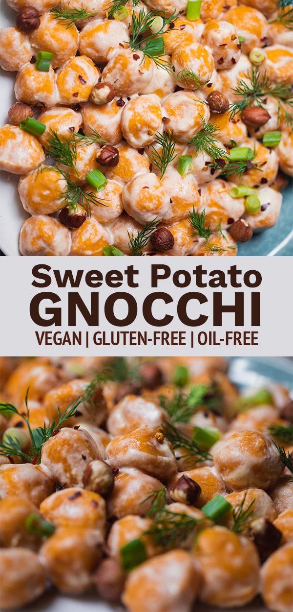 Gluten-free vegan sweet potato gnocchi