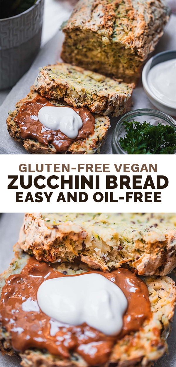 Gluten-free vegan zucchini bread