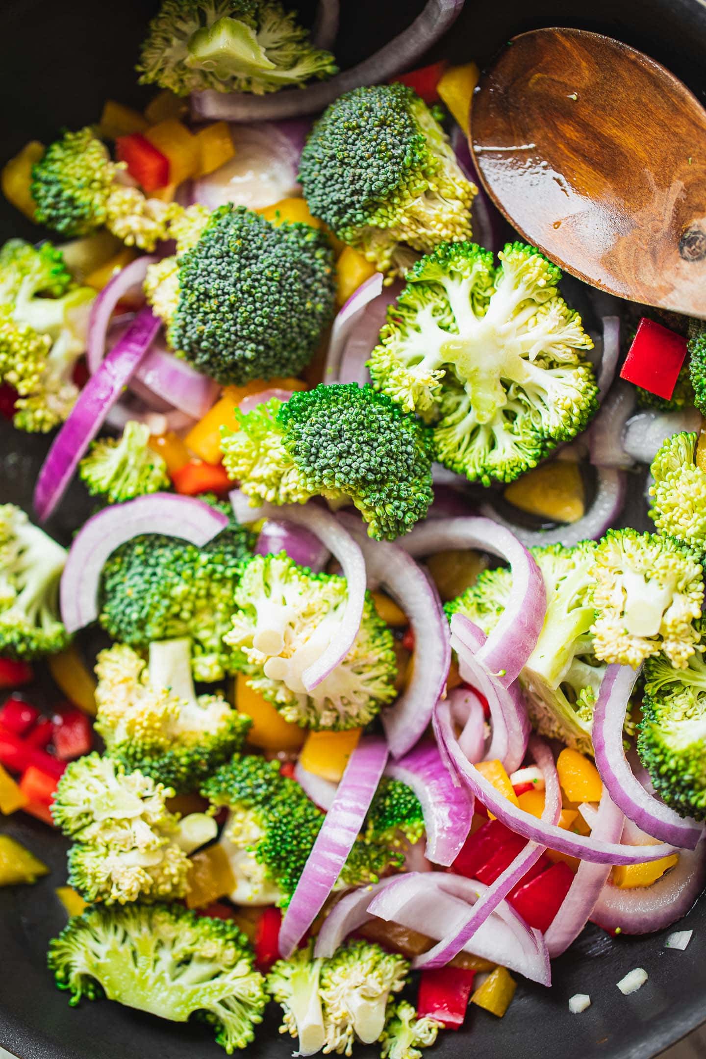 Vegetables for a broccoli casserole
