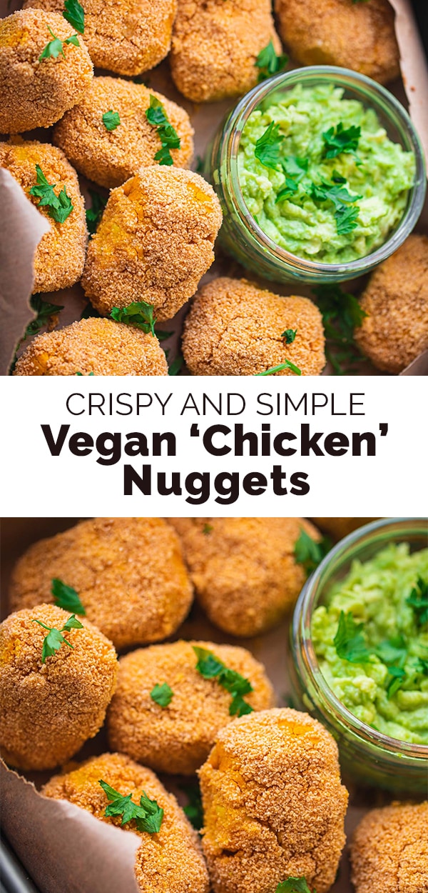 Vegan chicken nuggets chickpea nuggets