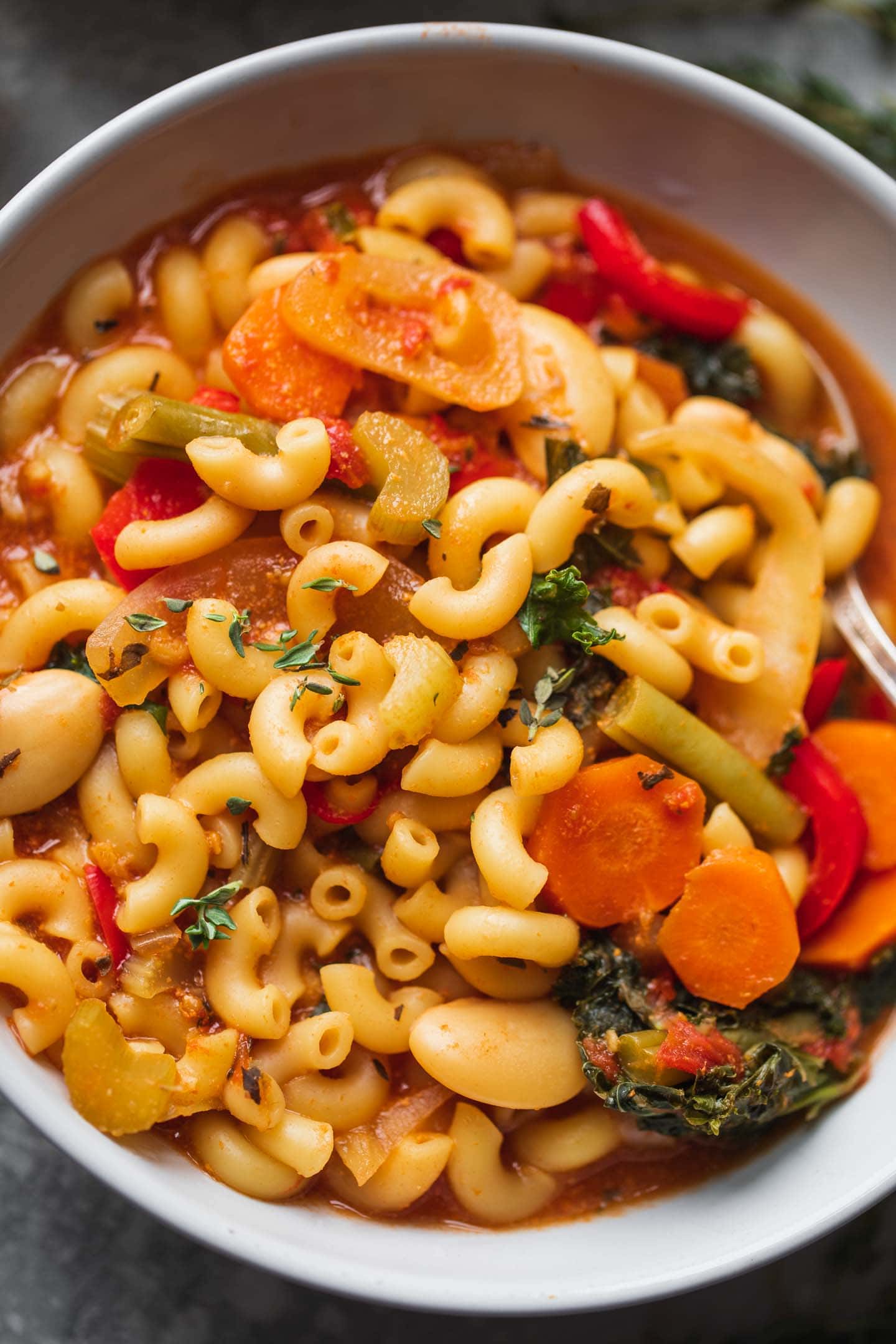 Vegan minestrone soup