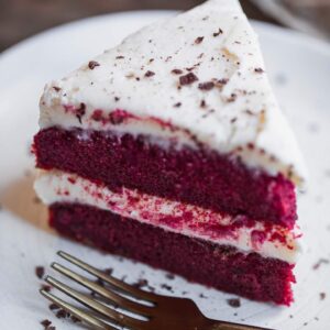 Gluten-free vegan red velvet cake