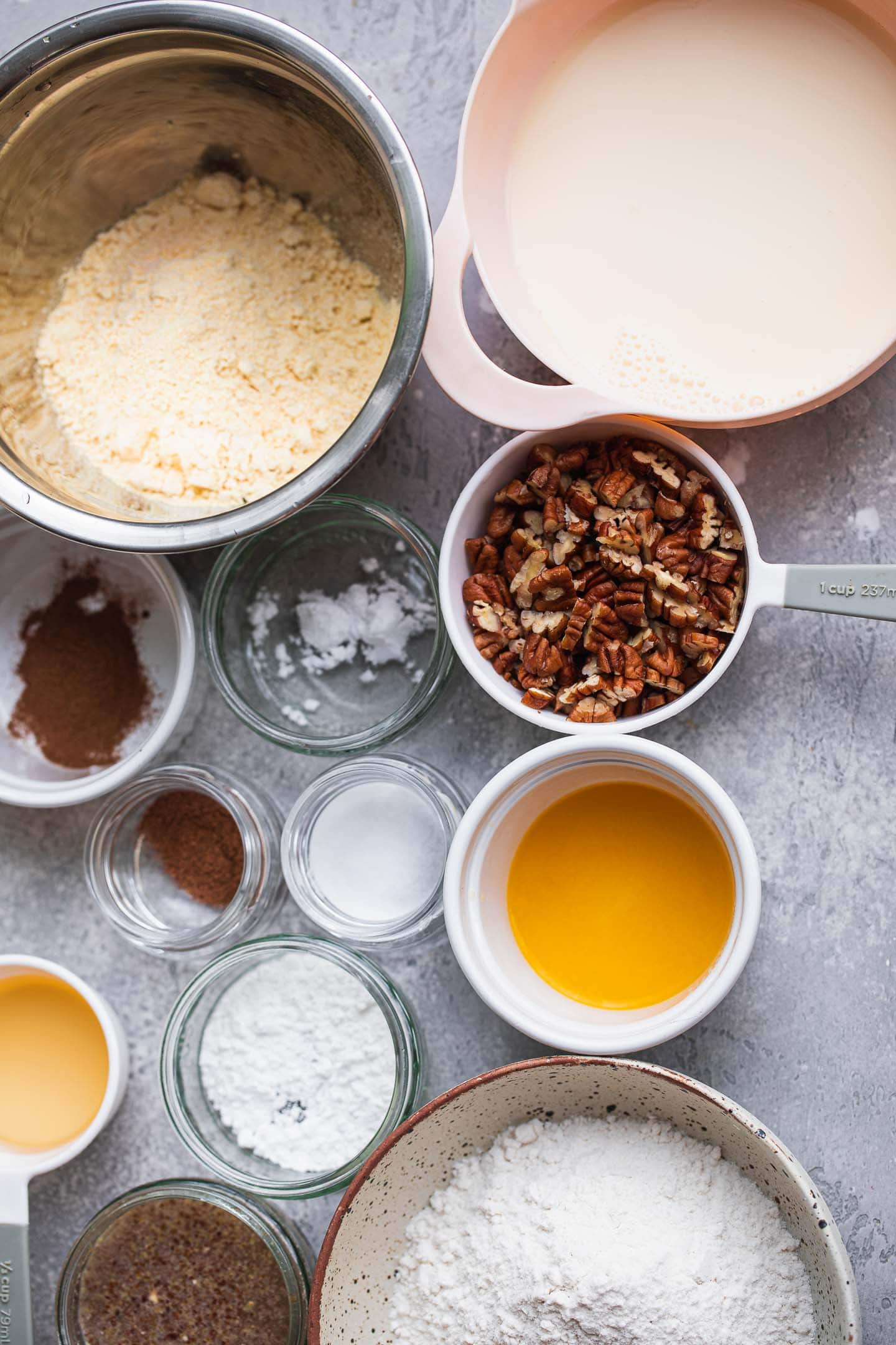 Vegan pecan bread ingredients