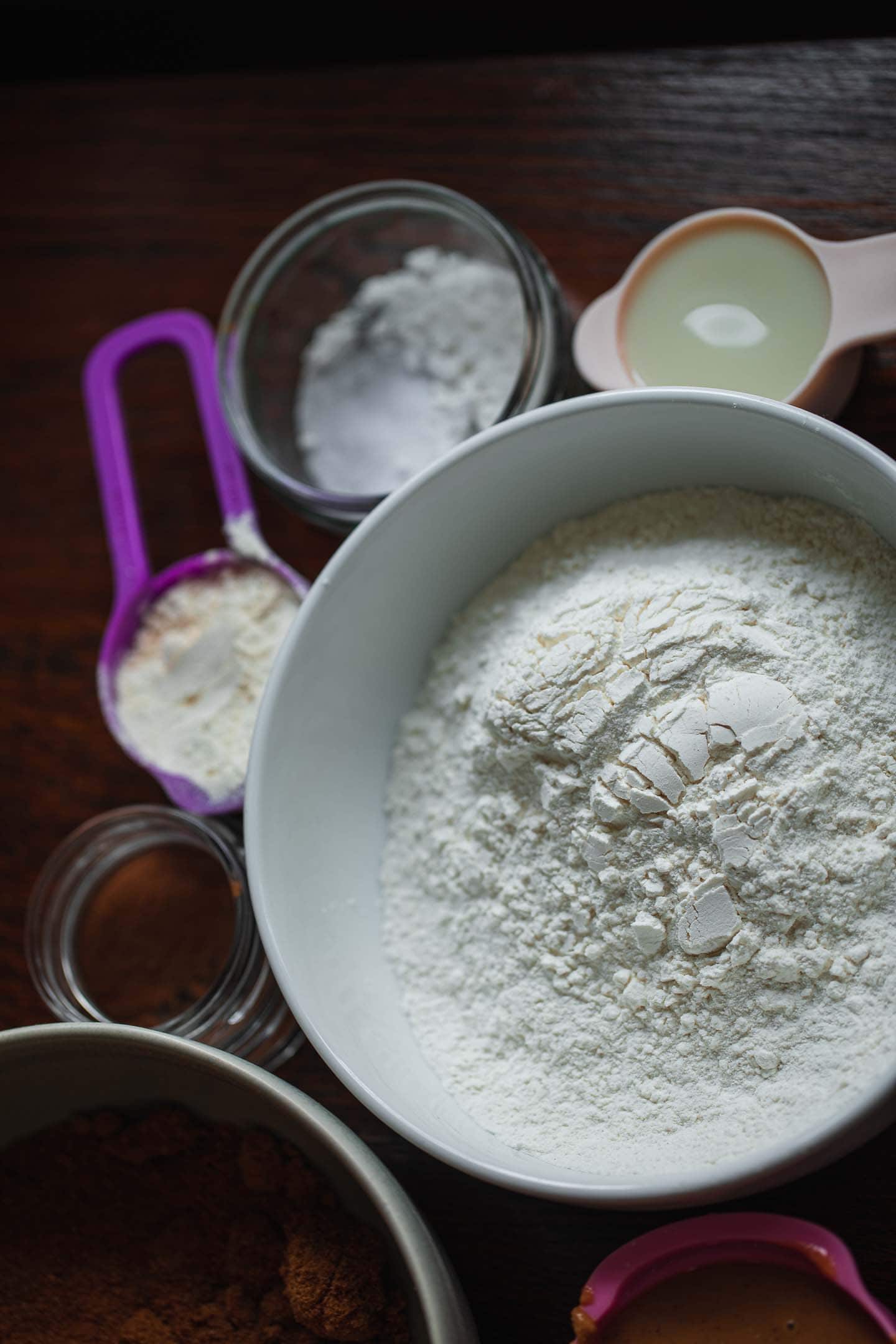 Ingredients for vegan snickerdoodle cookies