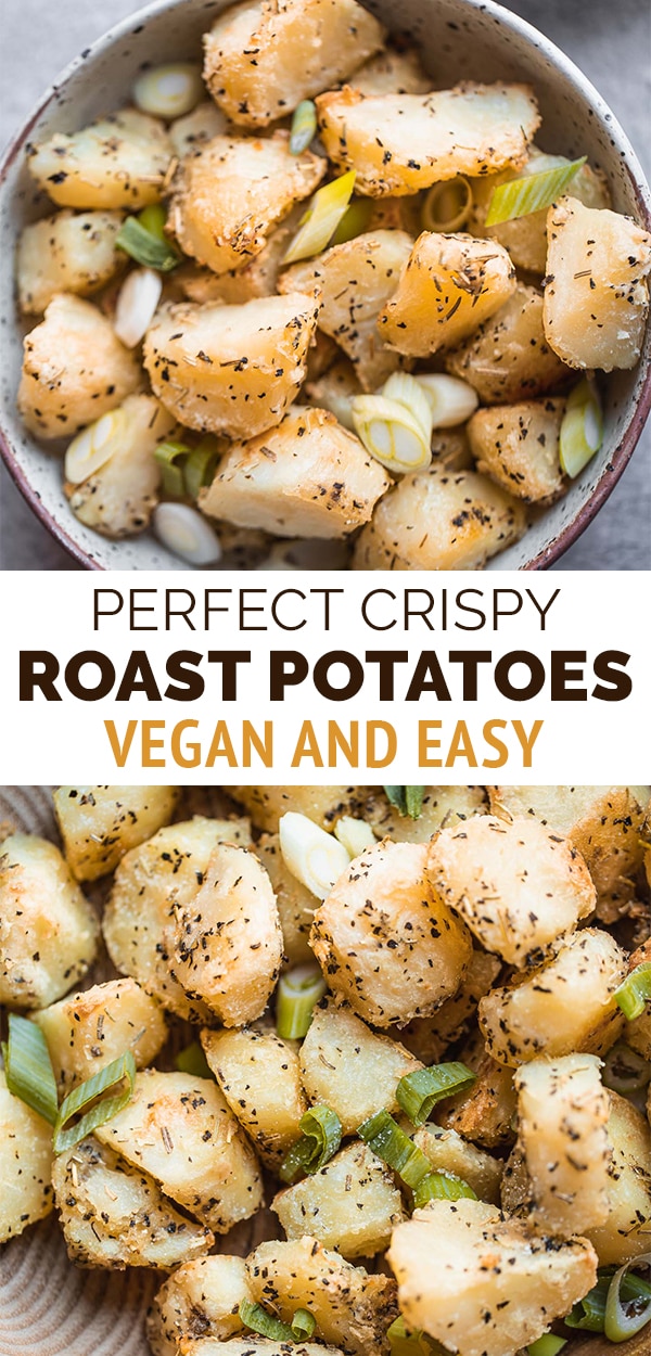 Perfect crispy roast potatoes vegan gluten-free