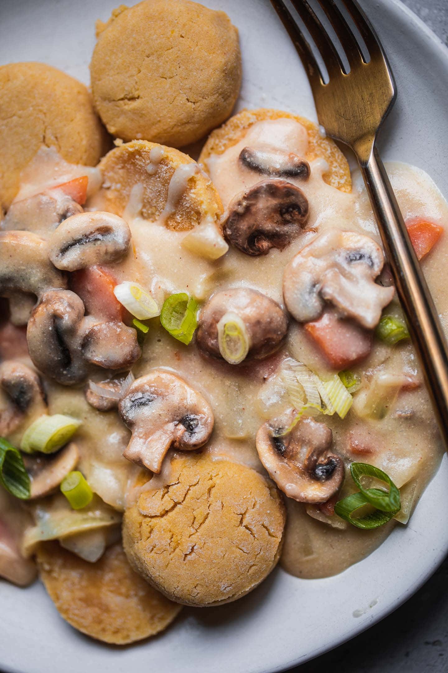 Vegan biscuits and gravy gluten-free