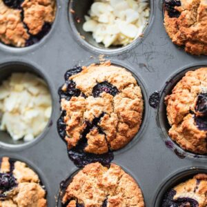 Vegan blueberry muffins (gluten-free)