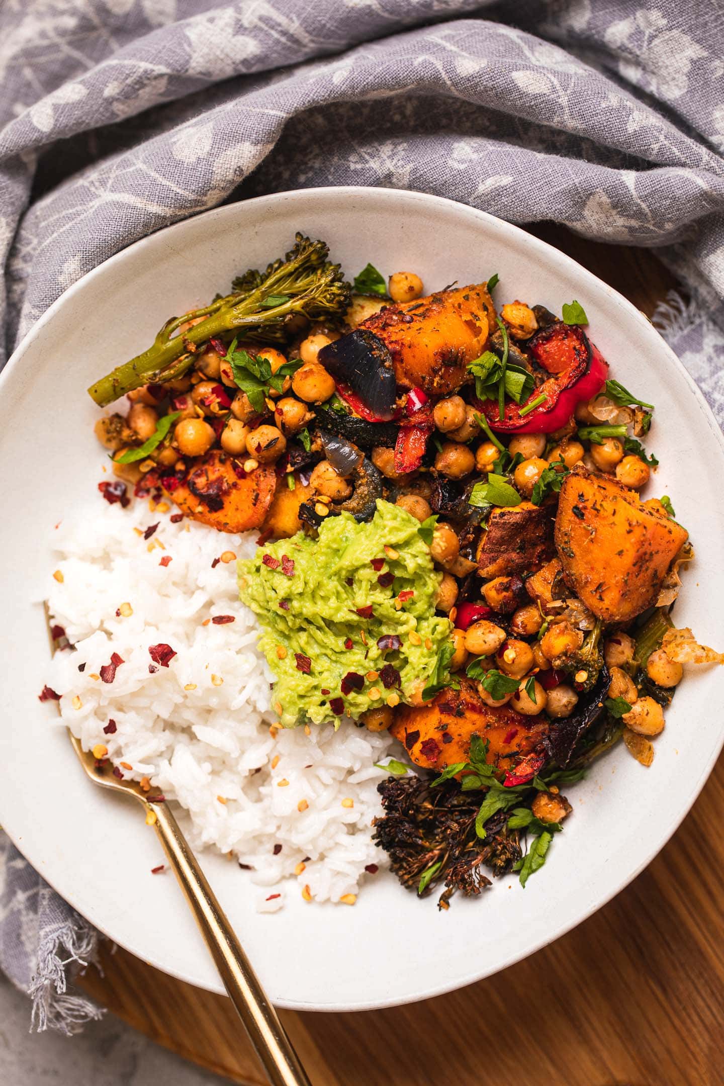 Vegetable And Chickpea Sheet Pan Meal