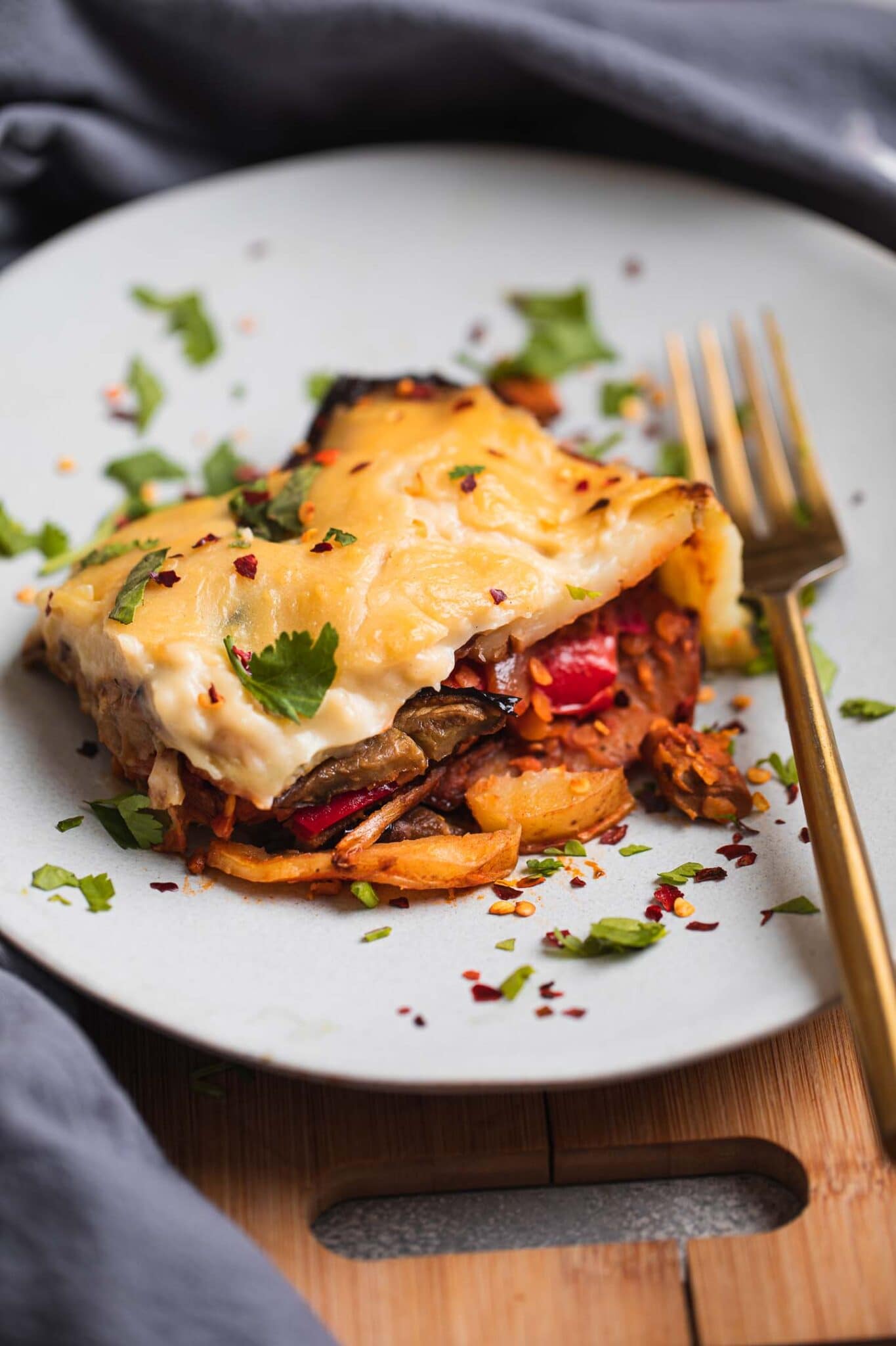 Vegan Moussaka With Lentils | Earth of Maria