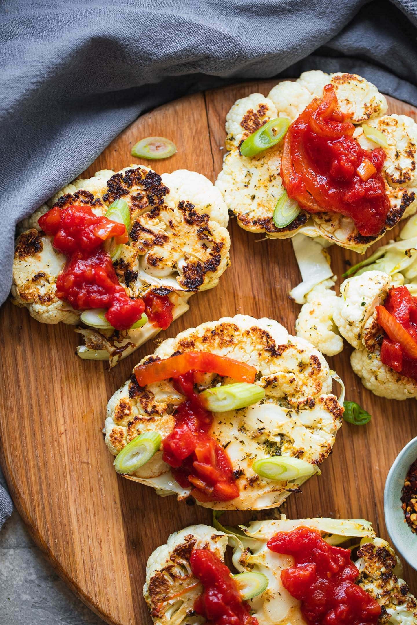 Vegan Cauliflower Steaks With Tomato Sauce Earth of Maria
