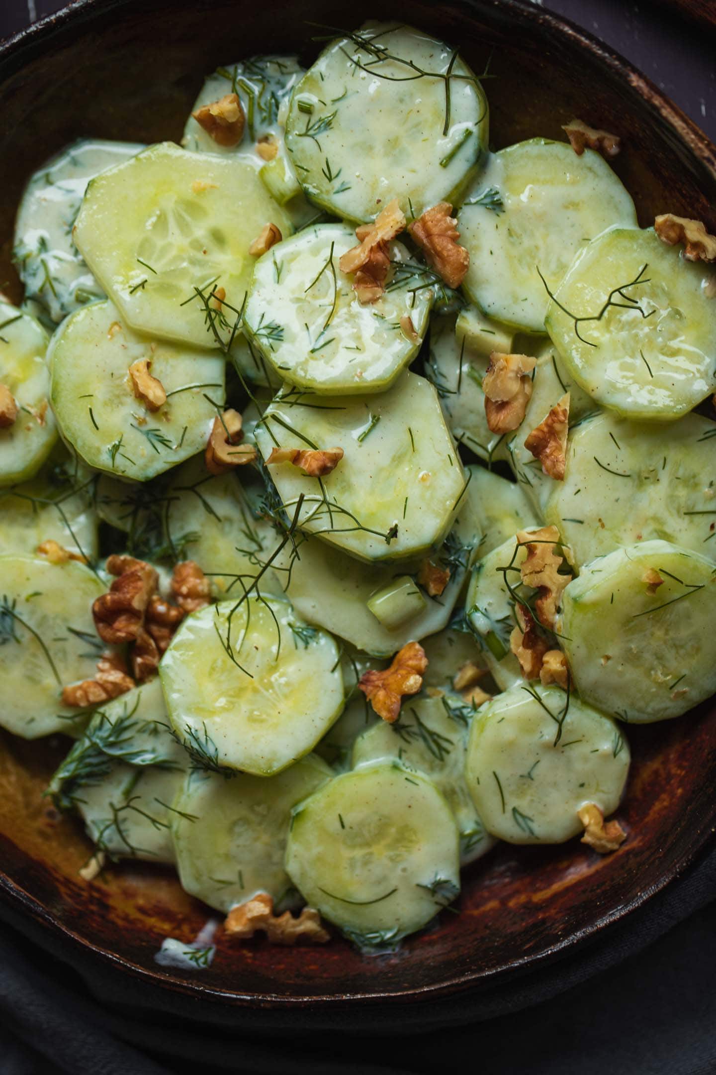 Vegan Polish Cucumber Salad | Earth of Maria