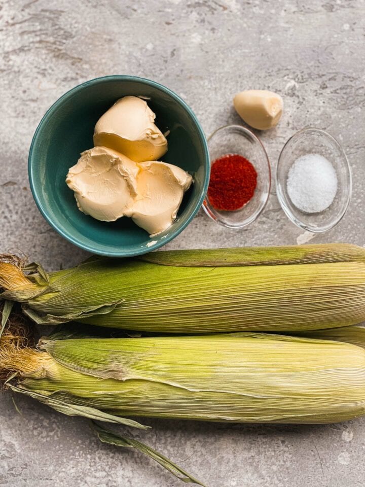 Ingredients for vegan corn ribs