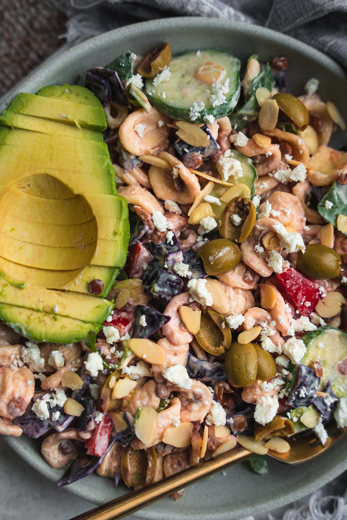 Vegetable Pasta Salad With Lentils